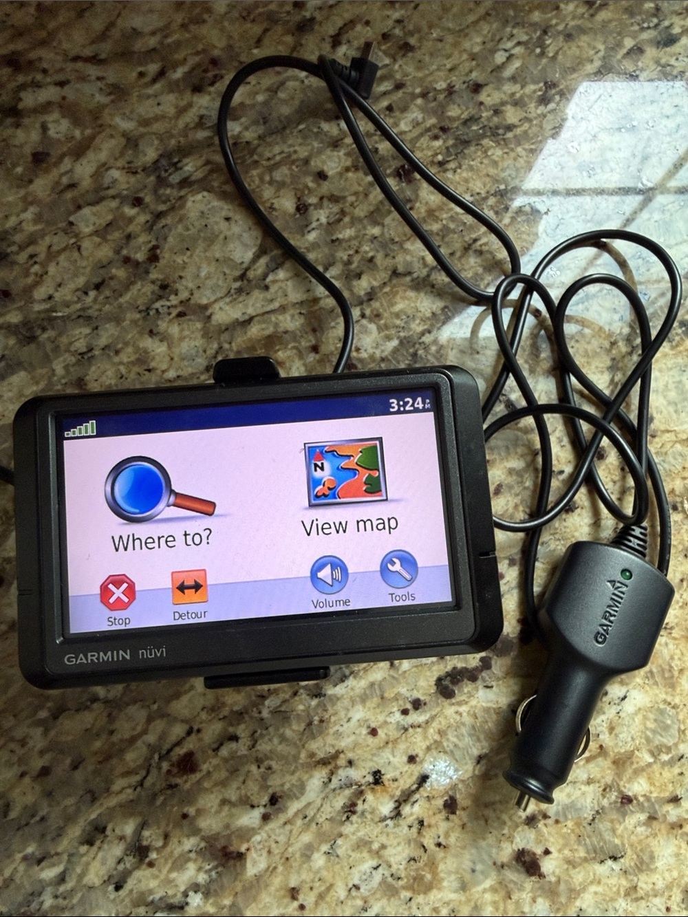 garmin 255w nüvi Black Portable GPS with Touchscreen and Car Charger